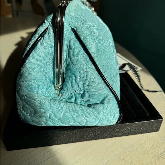 Aqua Glenda Gies quilted bag - Picture 7 of 9